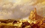 Hermanus Koekkoek Snr A Shipwreck In Stormy Seas painting